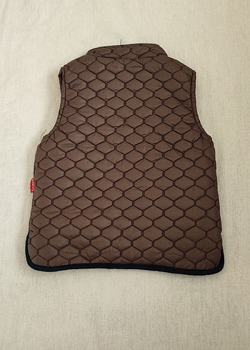 Kahverengi Erkek Çocuk Biker Yelek - Görsel 2