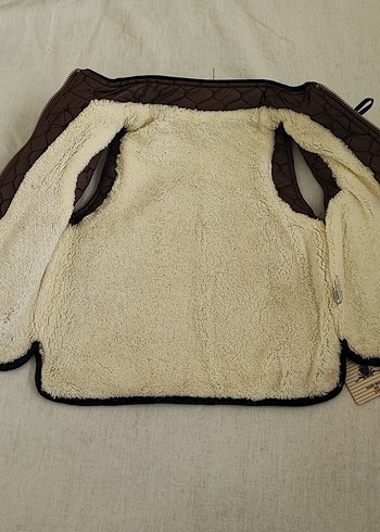 Kahverengi Erkek Çocuk Biker Yelek - Görsel 3