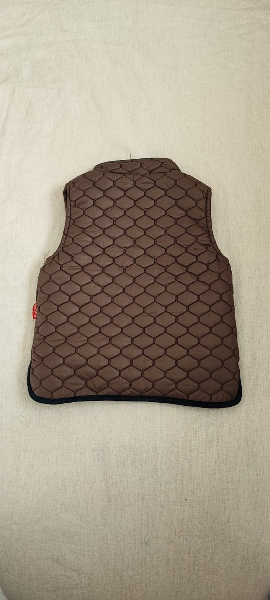 Kahverengi Erkek Çocuk Biker Yelek - Görsel 2