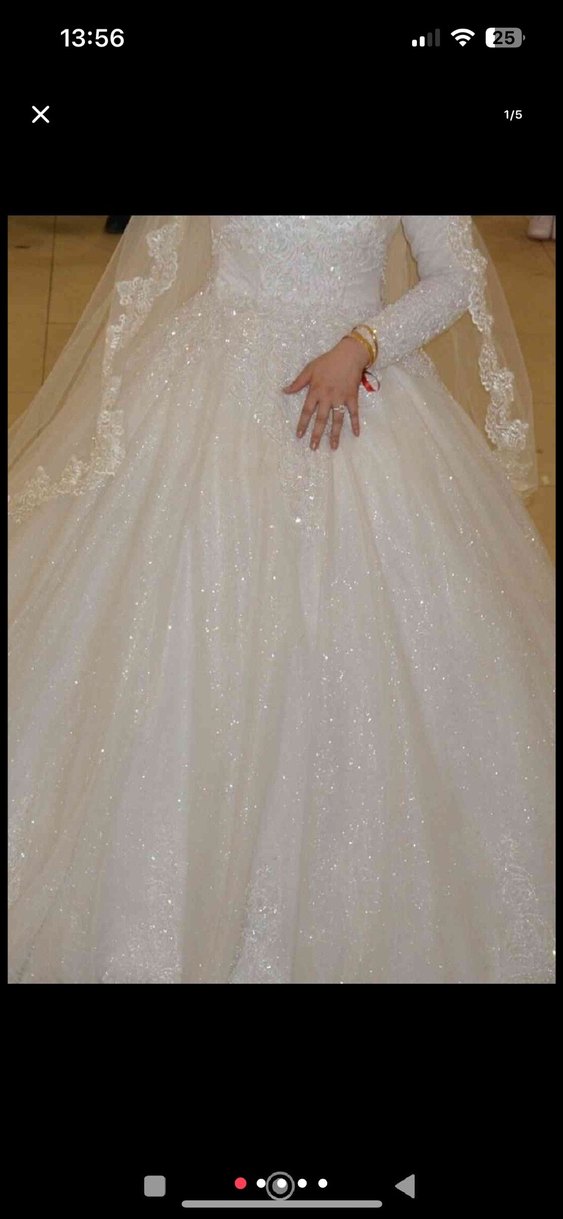 Uzun Beyaz Prenses Gelinlik - Görsel 5