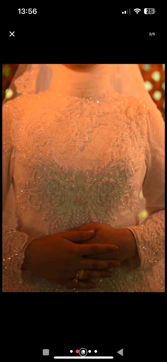 Uzun Beyaz Prenses Gelinlik - Görsel 2