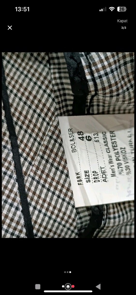 Düğmeli Siyah Erkek Yelek ve Pantolon Takımı - Görsel 3