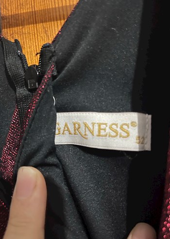 Bordo abiye - Görsel 3