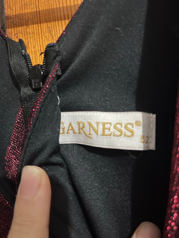 Bordo abiye - Görsel 3