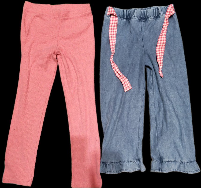 Kız Çocuk Pembe Tayt-ince Kot 5-6 yaş - Görsel 2