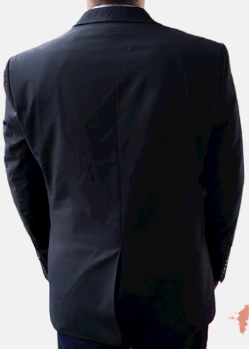 3Adet Rahat Kalıp Klasik Erkek Ceket Gri-Lacivert-Siyah 56 beden - Görsel 4