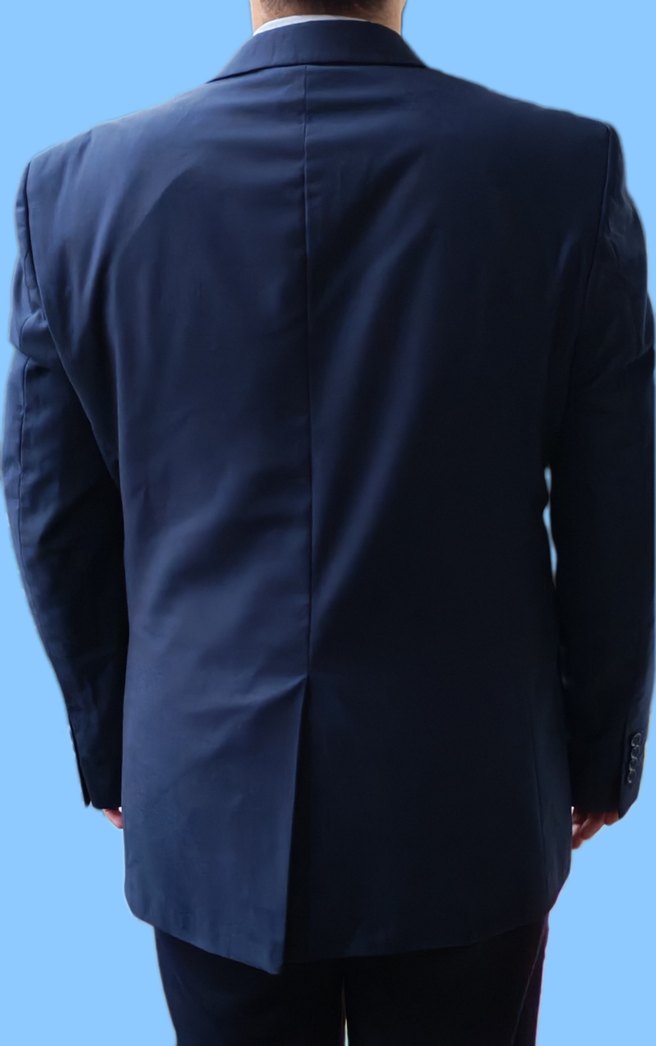 3Adet Rahat Kalıp Klasik Erkek Ceket Gri-Lacivert-Siyah 56 beden - Görsel 2