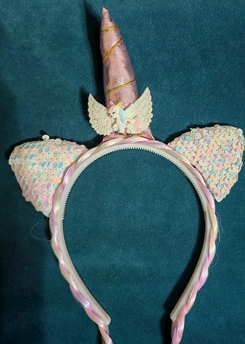 2ÜRÜNLCW Yumuşacık içi peluş Triko Yelek-Örgü Saç Unicorn Taç - Görsel 5