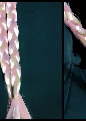 2ÜRÜNLCW Yumuşacık içi peluş Triko Yelek-Örgü Saç Unicorn Taç - Görsel 4