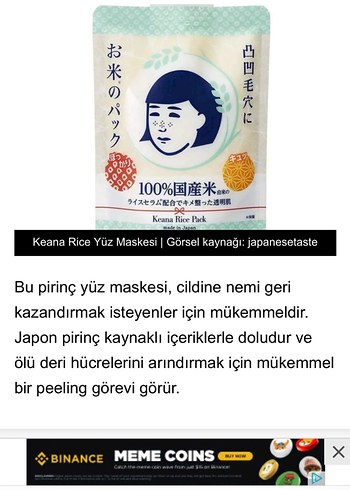 %100 Yerli Pirinçli Yüz Maskesi - Görsel 2