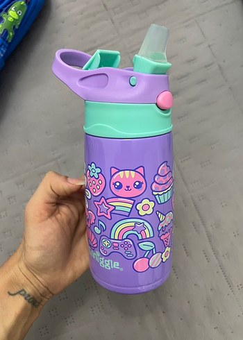 Renkli Smiggle Çocuk Çelik Termos Matara - Görsel 2