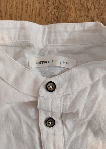 Erkek cocuk koton marka 9-10 yaş beyaz gömlek. - Görsel 2