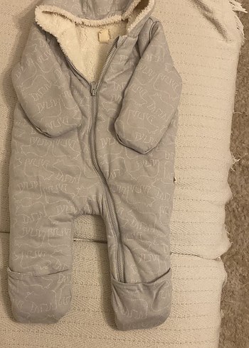 Gri Kürklü Bebek Erkek Tulumu - Görsel 2