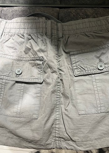 Gri Mini Etek - Görsel 3