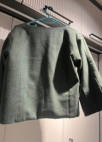 Gri Kadın Denim Ceket, Rahat Kesim - Görsel 5