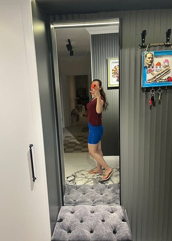 Parlak Mavi Zara etek - Görsel 3