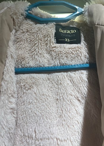 Bej Kadın Puff Mont Yüksek Yaka - Görsel 7