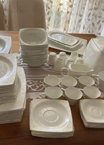 Karaca Fine Pearl 12 Kişilik 72 Parça Porselen Yemek Seti