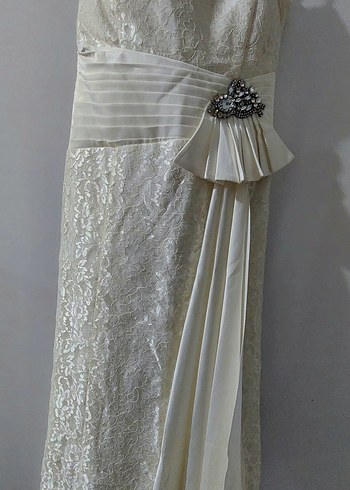 Dantel Detaylı Uzun Kollu abiye #abiye - Görsel 4