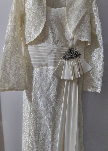 Dantel Detaylı Uzun Kollu abiye #abiye - Görsel 2