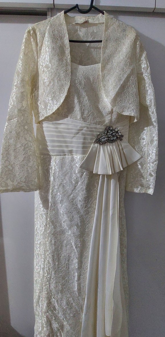 Dantel Detaylı Uzun Kollu abiye #abiye - Görsel 2