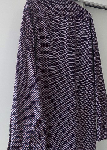 lacivert Erkek Düğmeli Uzun Kollu Gömlek #gömlek - Görsel 3