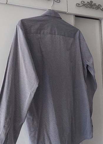 Gri uzun kollu erkek Gömlek #gömlek - Görsel 4