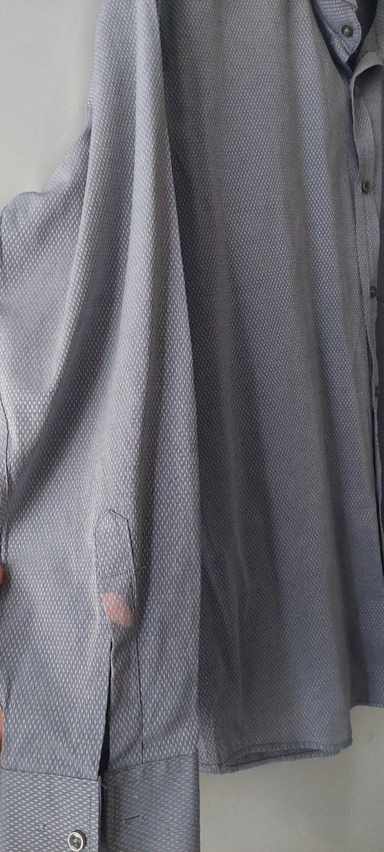 Gri uzun kollu erkek Gömlek #gömlek - Görsel 3