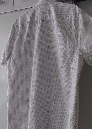 beyaz Kısa Kollu Erkek Gömlek #gömlek - Görsel 3