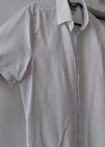 beyaz Kısa Kollu Erkek Gömlek #gömlek - Görsel 2