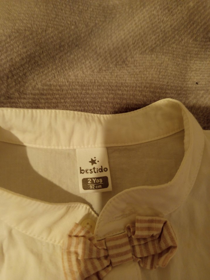 2 yaş uzun kollu ve kısa kollu erkek bebek gömlek - Görsel 3