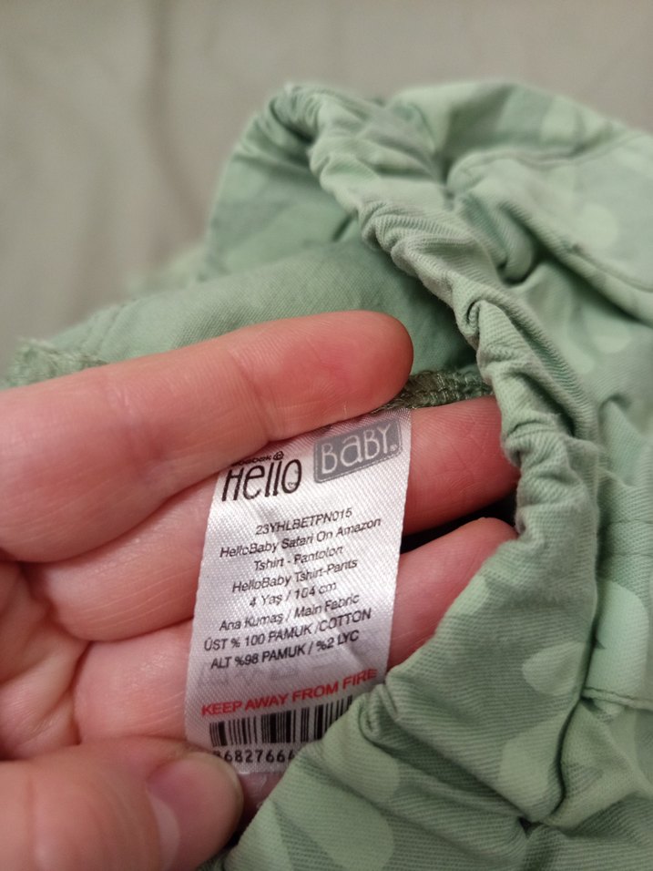 4 yaş E bebek  pantolon - Görsel 2