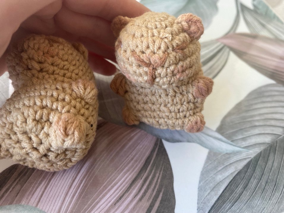 Bej Peluş Oyuncak capybara - Görsel 2