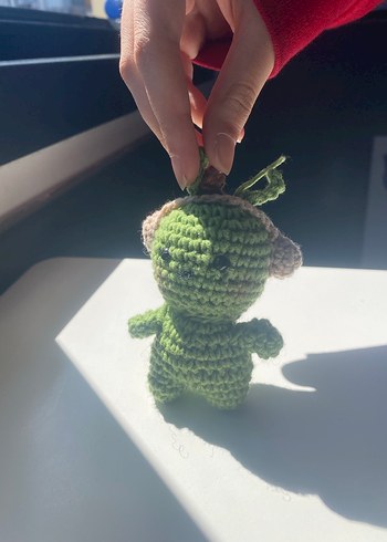 Yeşil Örgü Peluş Oyuncak - Görsel 4