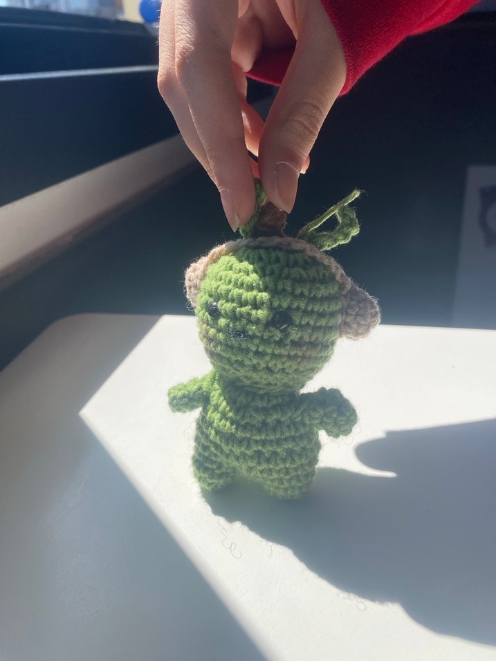 Yeşil Örgü Peluş Oyuncak - Görsel 4