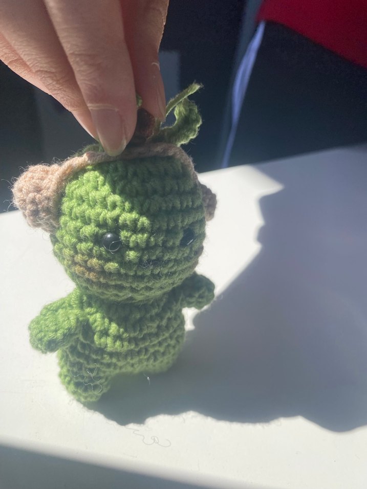 Yeşil Örgü Peluş Oyuncak - Görsel 2