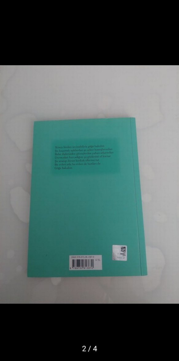 Turgut Uyar - Göğe Bakma Durağı Şiir Kitabı - Görsel 2