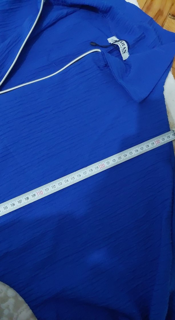 Kadın Mavi Uzun  Elbise - Görsel 2