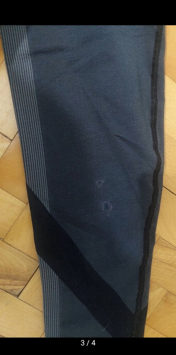 Siyah Elastik Kumaşlı Spor Tayt - Görsel 2