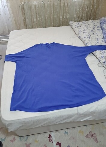 Mavi triko tunik
