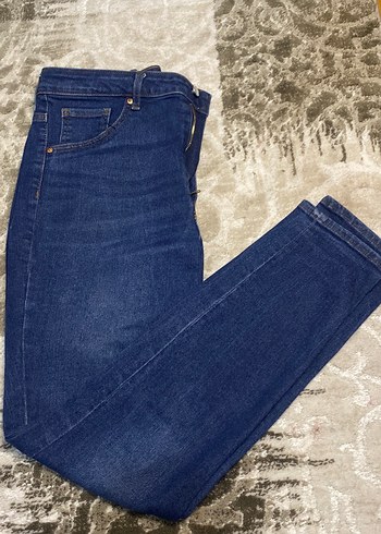 Lacivert Normal Boy Kadın Denim Jean