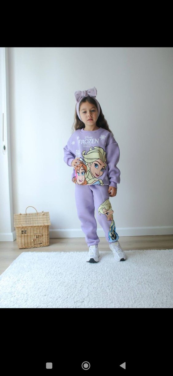 frozen baskılı kız çocuk takımı 3 10 yaş arası - Görsel 3