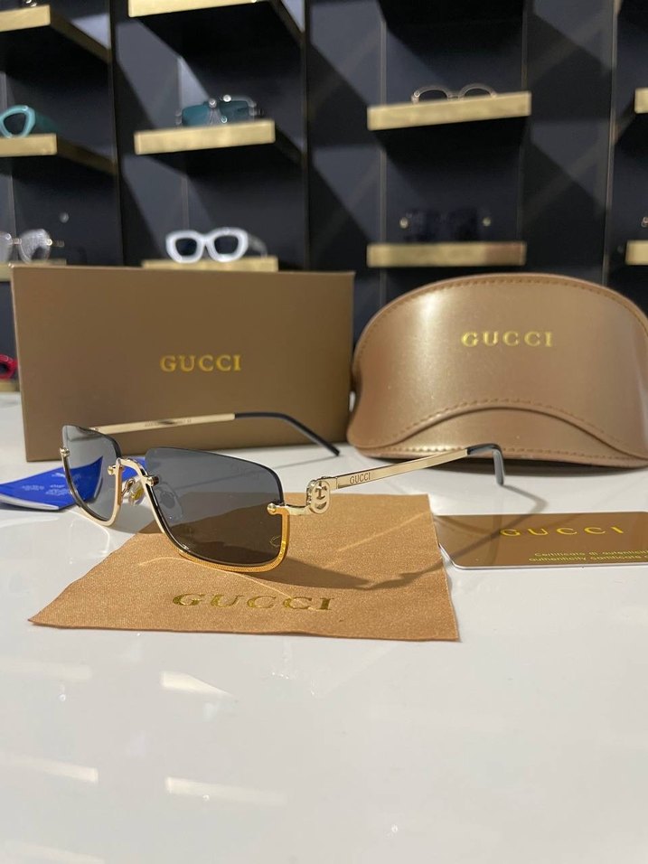 Gucci Klasik Gold Kadın Güneş Gözlüğü - Görsel 2