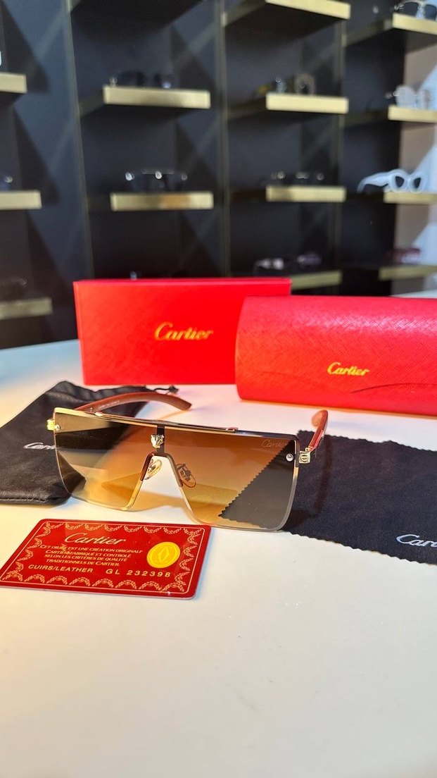 Cartier Kadın Kahverengi Şeffaf Gözlük - Görsel 2