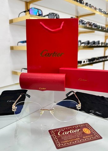 Cartier Altın Renkli Parlak Kadın Gözlüğü - Görsel 2