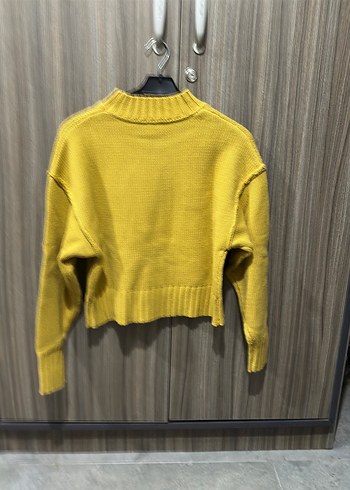 Zara Sarı Kadın Örgü Yün Kazak