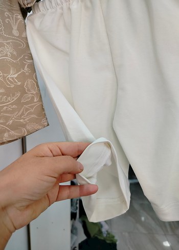 5 Yaş Beden çeşitli Renk vizon Desenli Kısa Kollu çocuk Takımı