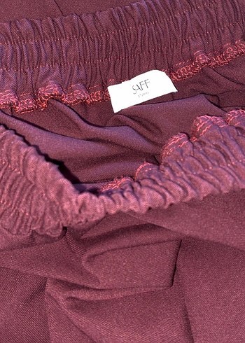 Bordo Uzun Salaş Kadın Etek - Görsel 4