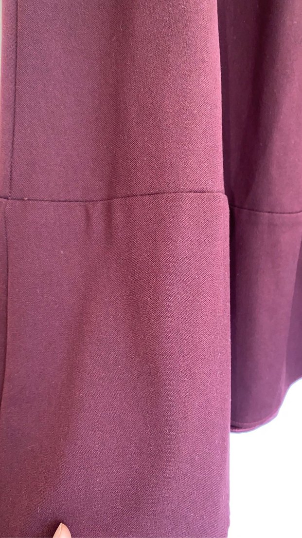 Bordo Uzun Salaş Kadın Etek - Görsel 3