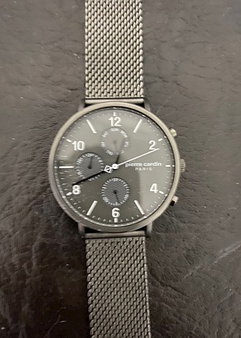 Pierre Cardin Gri Hasır Kordonlu Kadın Saat